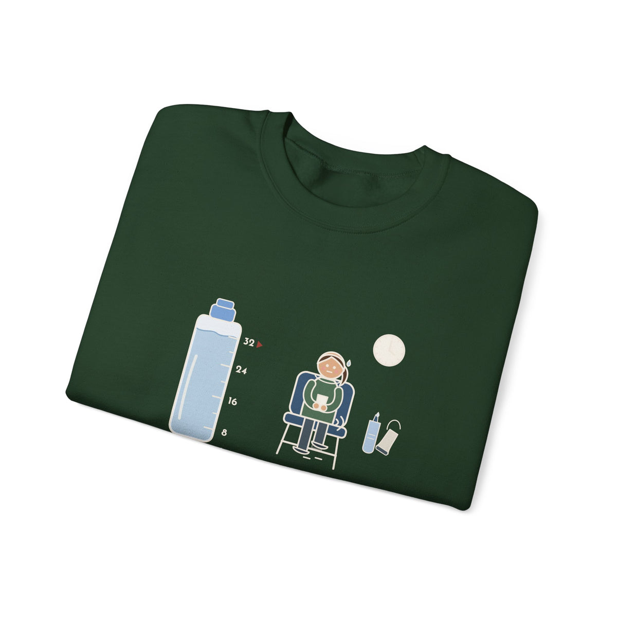 Ultrasound Tech Crewneck Sweatshirt - Drink 32 Ounces. Now Hold It Until I Call You.