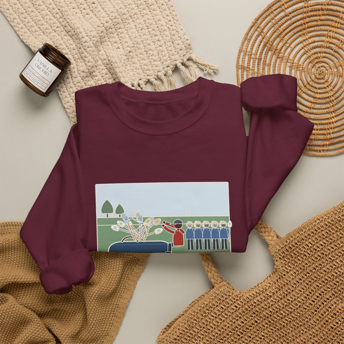 Lacrosse Coach Sweatshirt, First Ten Minutes of Practice, Untangling Twelve Sticks from the Equipment Bag, Funny Practice Sideline Crewneck