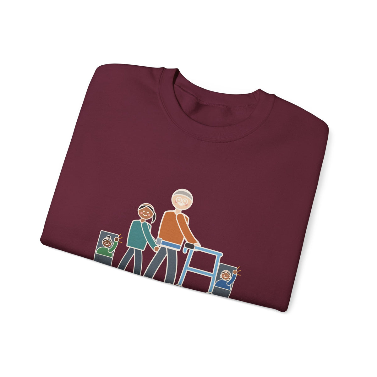 Inpatient Rehab Crewneck Sweatshirt - Ten Feet With the Walker Nurse Gift