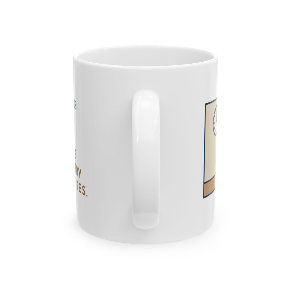 Shih-Poo Mug, Sits by the Treat Jar and Sighs Loudly Every Eleven Minutes, Funny Coffee Mug 11oz
