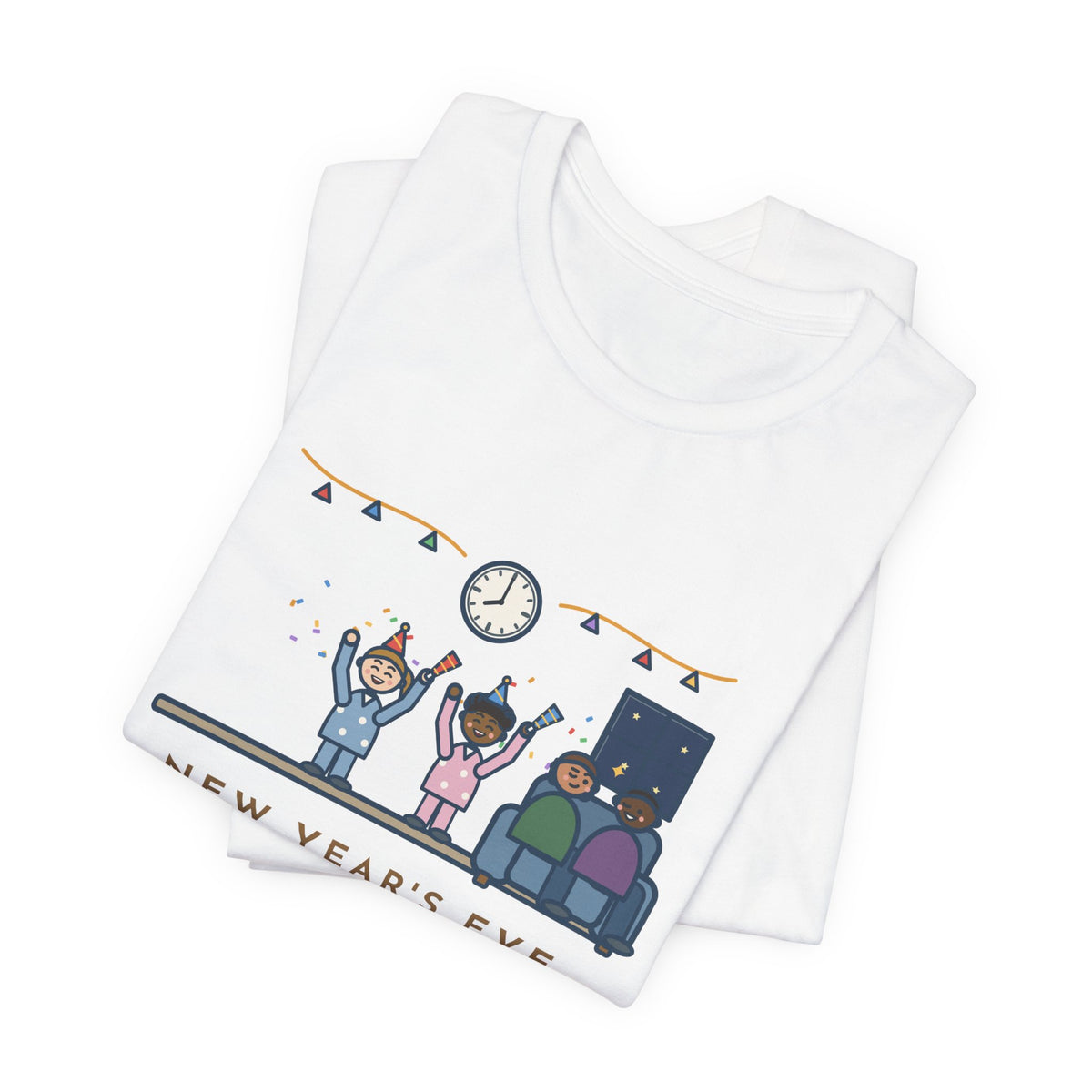 Funny New Year's Eve T-Shirt, With Little Kids, Counted Down at 8:00 and Called It Midnight, Early Countdown Tee
