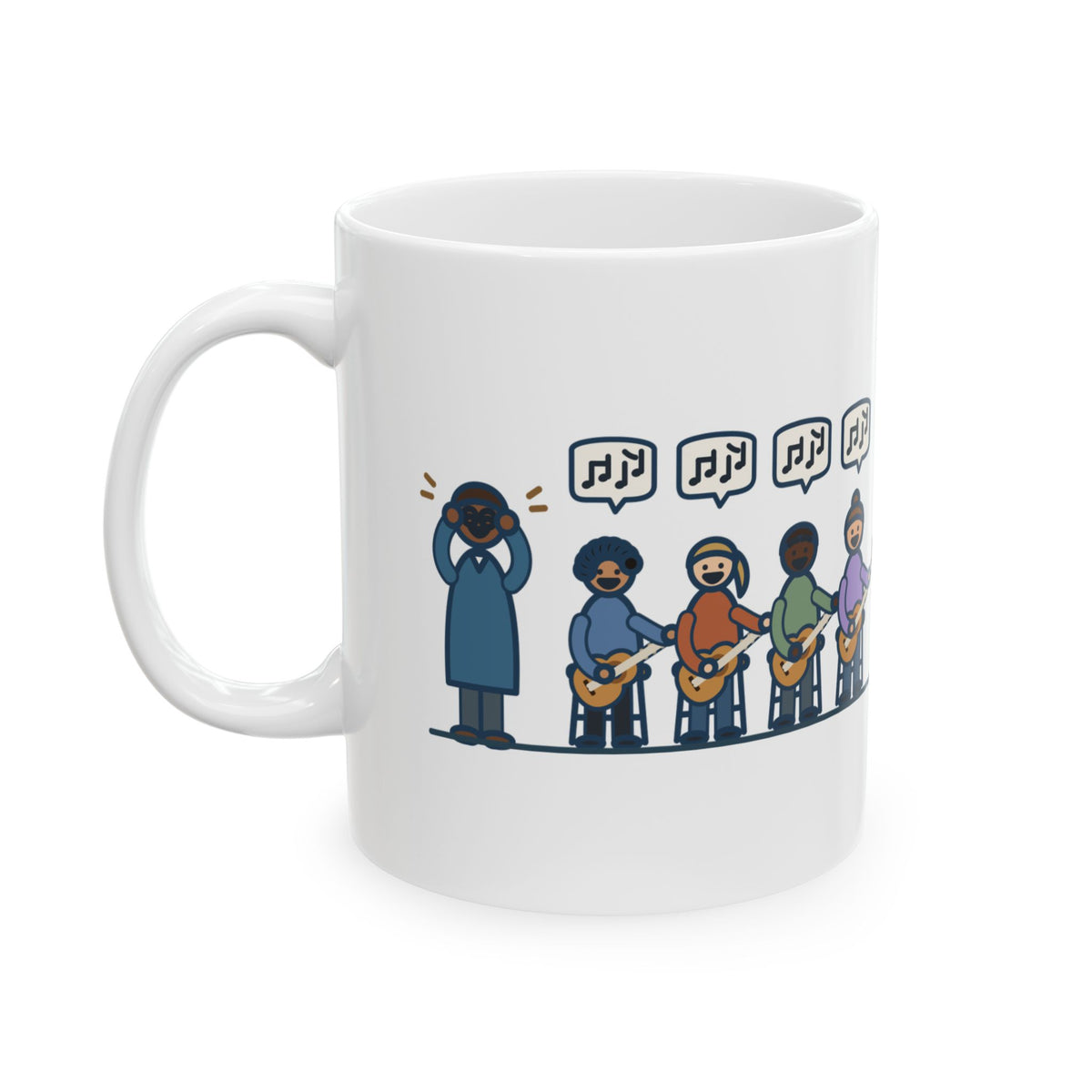 Guitar Class Teacher Mug - Guitar Class, Day One. Every Kid Found the Same Riff. 11oz Coffee Mug