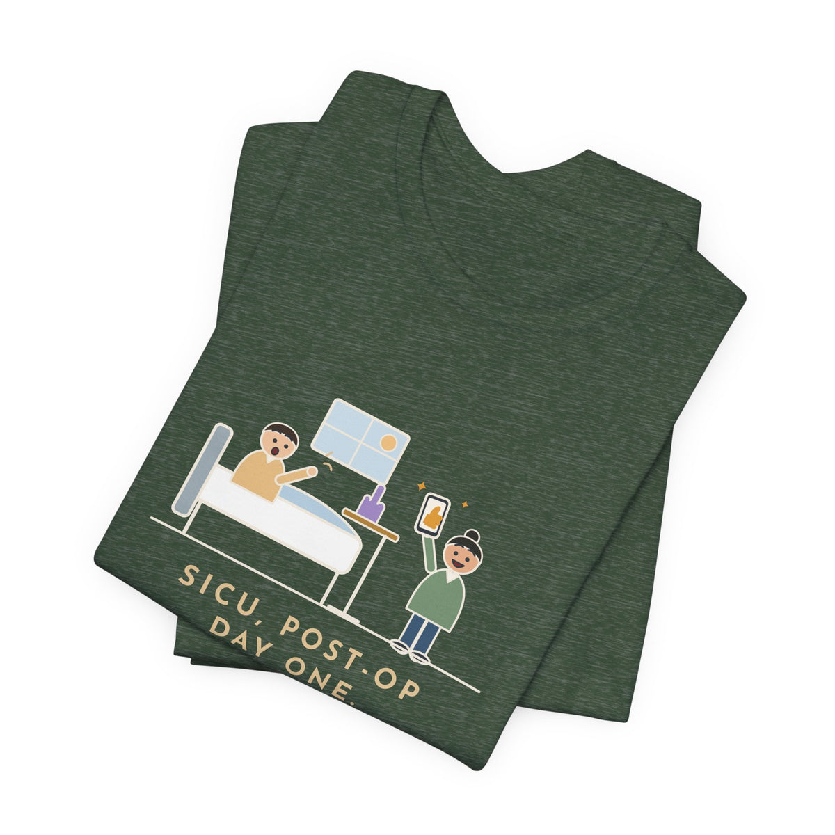 Funny SICU Nurse T-Shirt, First Question When He Woke Up, Did My Team Win, Big Game Update Tee