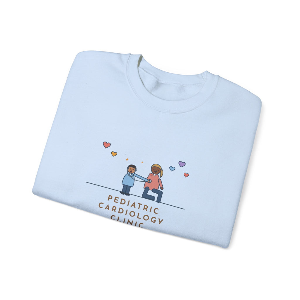 Pediatric Cardiology Nurse Sweatshirt, Let Him Listen to His Own Heart, He Asked to Hear Mine, Funny Clinic Visit Crewneck