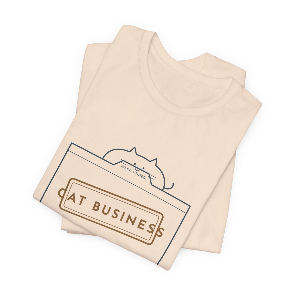 Funny Cat T-Shirt - Filed Under: Cat Business Office Humor Cat Lover Tee