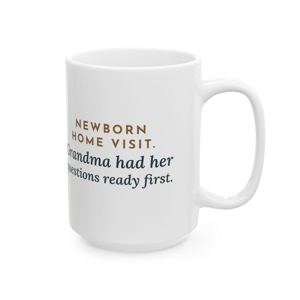 Large 15oz Public Health Nurse Mug - Grandma's List at the Newborn Home Visit