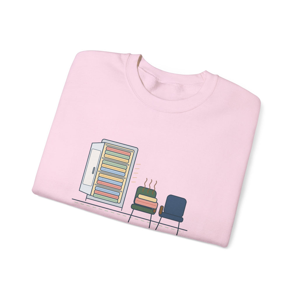 Chaplain Crewneck Sweatshirt - Mostly I Listen. Sometimes I Find Warm Blankets.