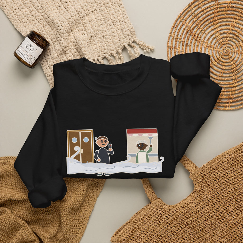 Stagecraft Teacher Crewneck Sweatshirt - Tech Rehearsal, the Fog Machine Reached the Cafeteria