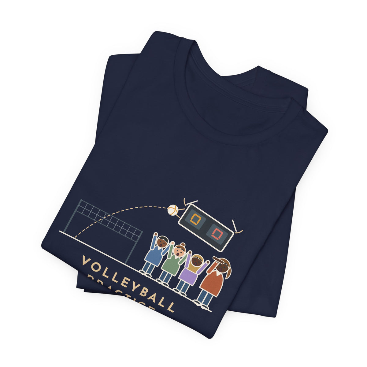 Funny Volleyball Coach T-Shirt, Forty Serves at Practice, The Best One Hit the Scoreboard, Gym Practice Tee