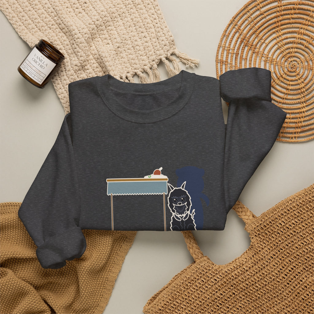 Affenpinscher Crewneck Sweatshirt - Sits Up at Dinner Like a Tiny Bear