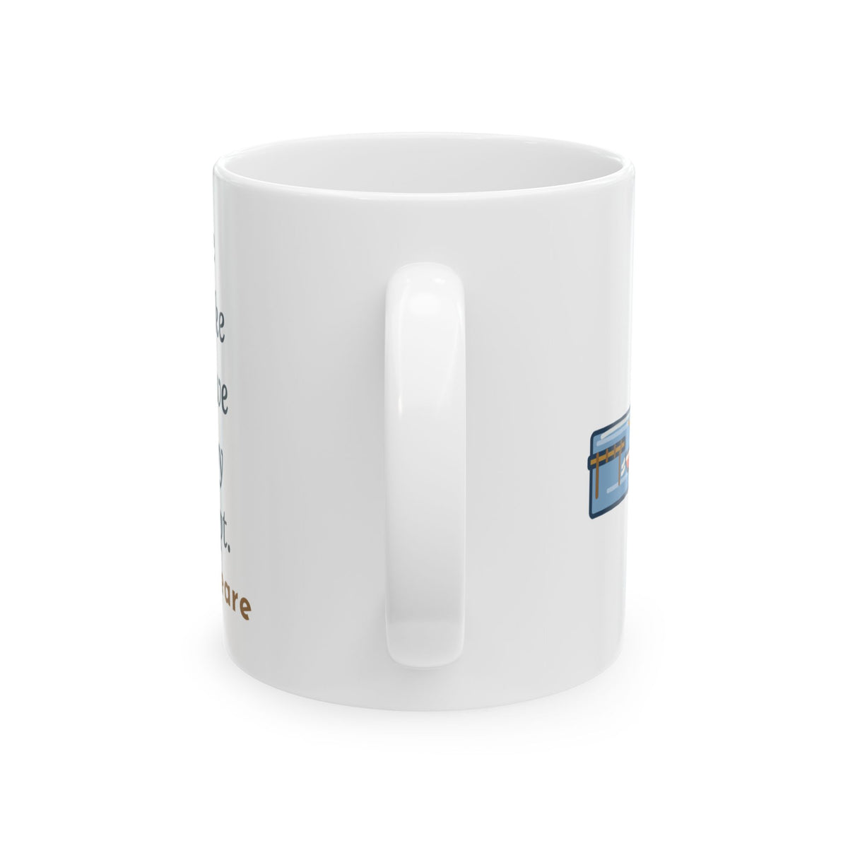 Shakespeare Quote Mug, Our Doubts Are Traitors, Literary Dawn Rowboat Coffee Mug 11oz
