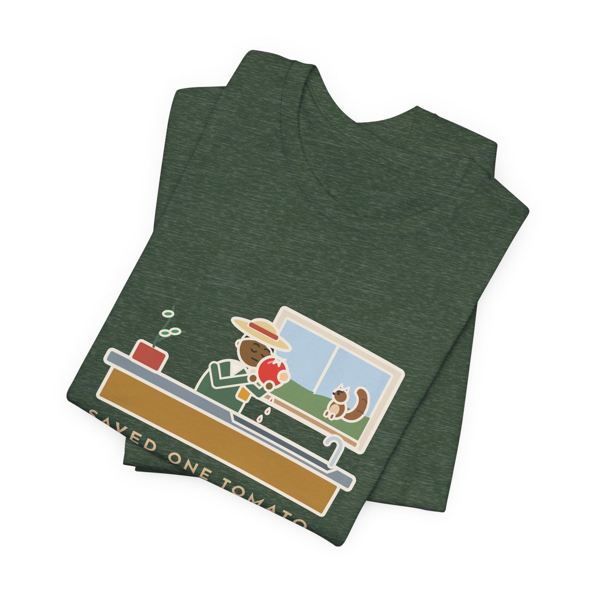 Funny Gardener T-Shirt, Saved One Tomato From the Squirrels, Sink Tomato Tee