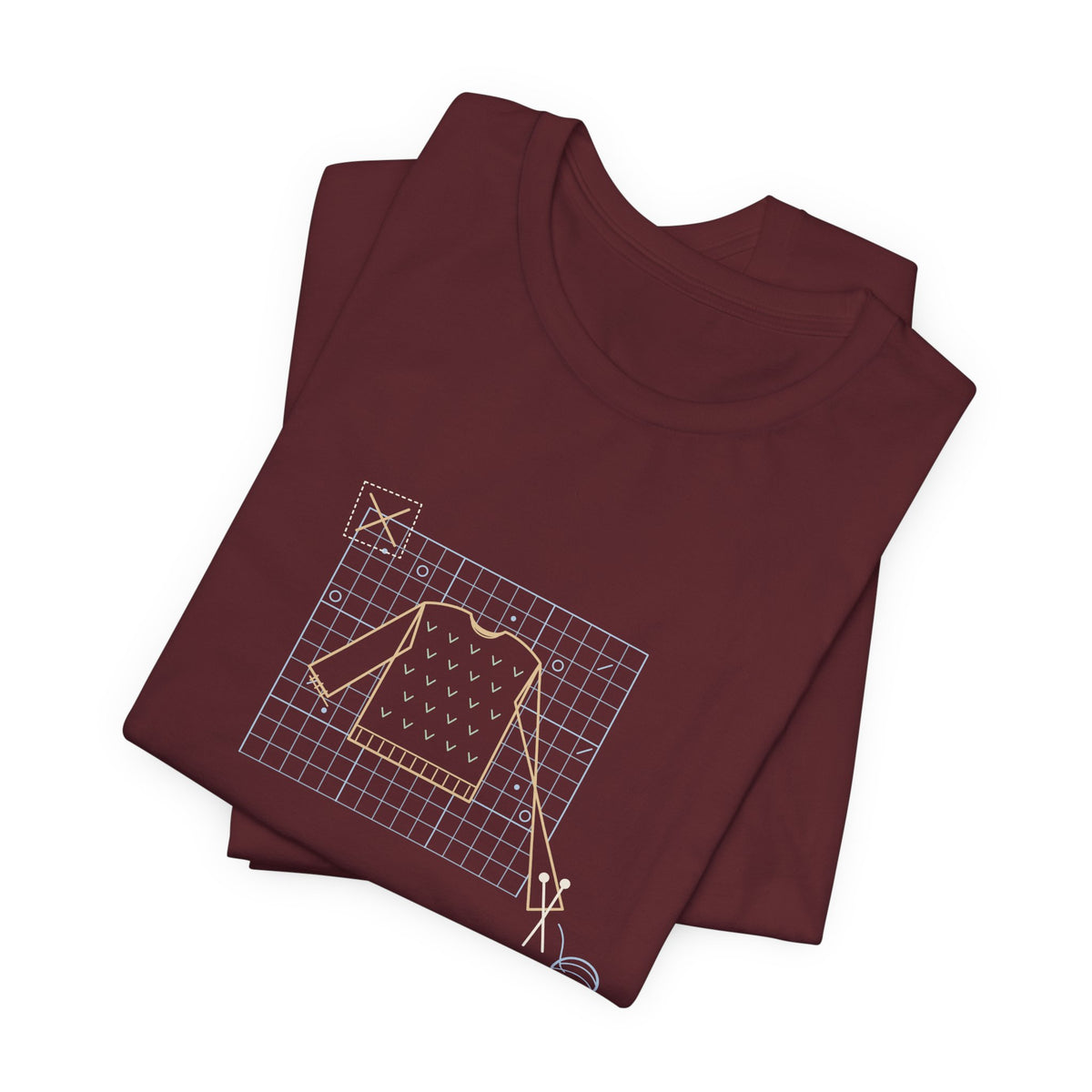 Knitting T-Shirt - Gauge Swatch: Skipped. Consequences: Pending. Knitter Tee