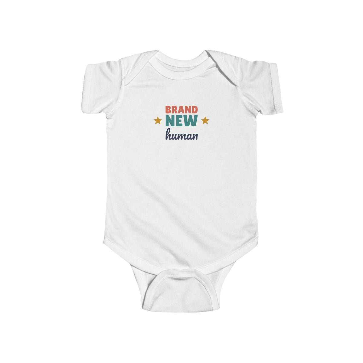 Brand New Human Baby Bodysuit, Funny Newborn Outfit