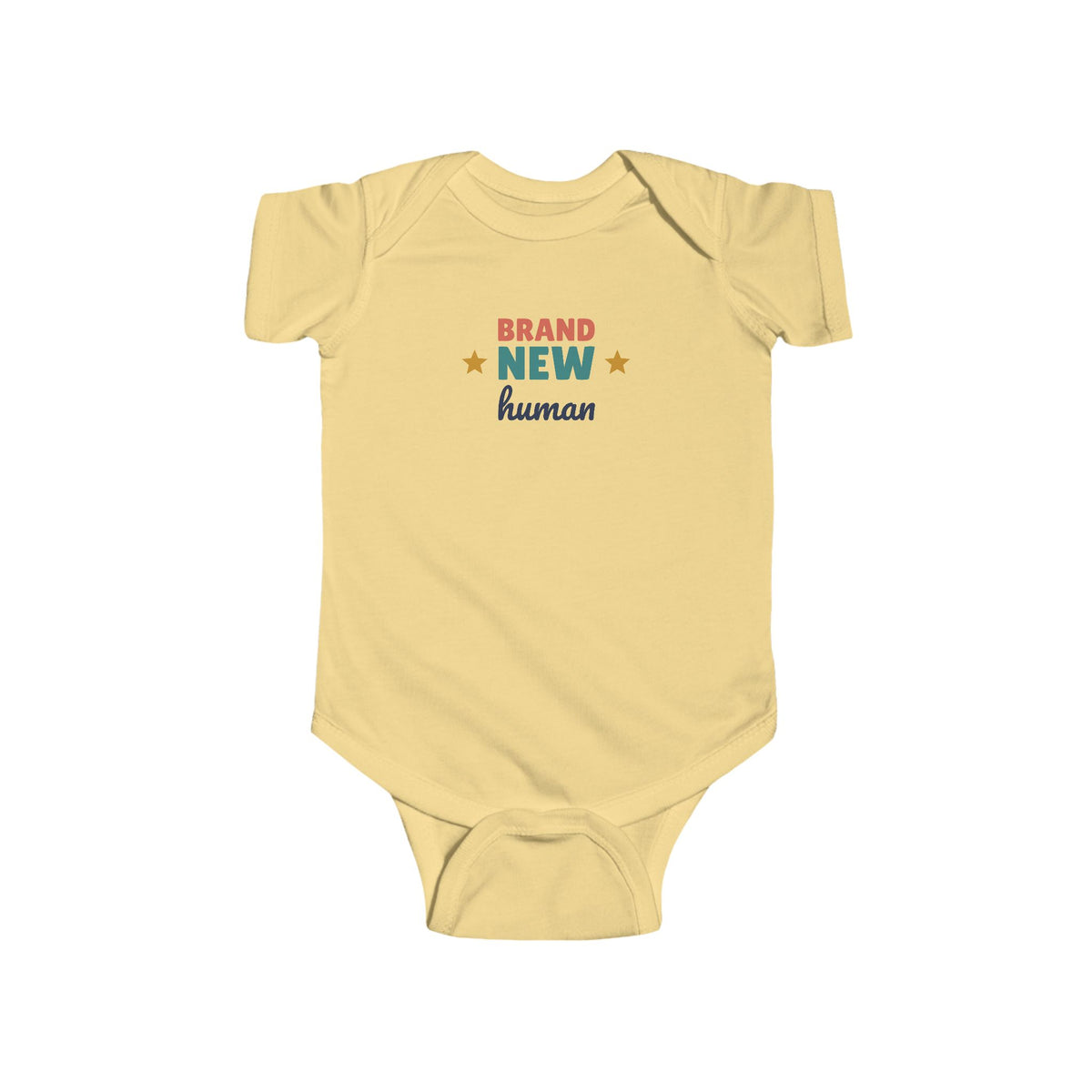 Brand New Human Baby Bodysuit, Funny Newborn Outfit