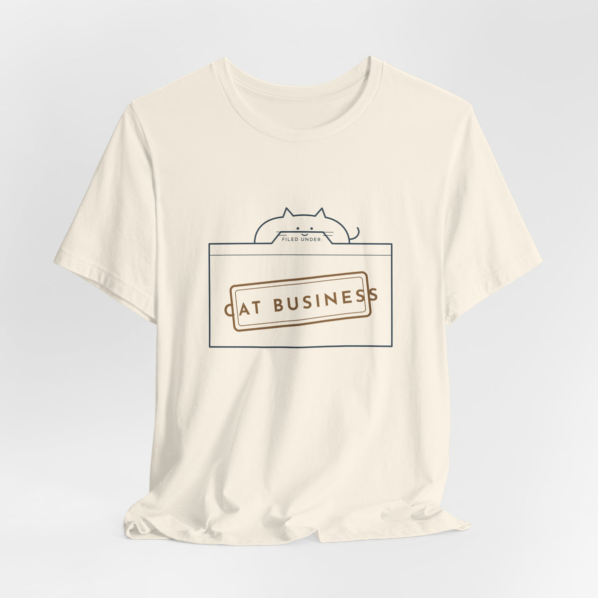 Funny Cat T-Shirt - Filed Under: Cat Business Office Humor Cat Lover Tee