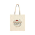Life Starts All Over Again When It Gets Crisp Tote Bag, Fall Fitzgerald Quote Tote with Porch Morning