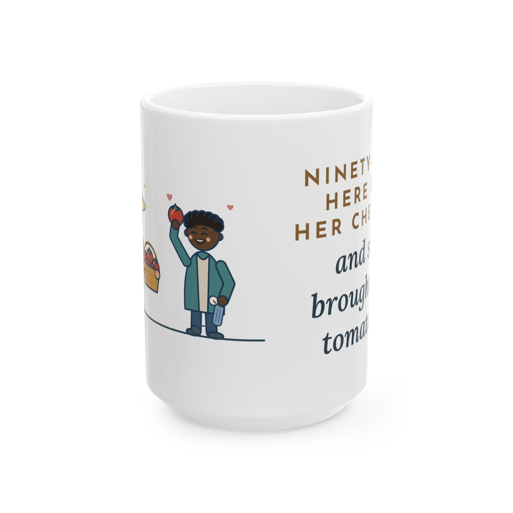 Large 15oz Geriatric Primary Care Nurse Mug - Tomatoes at the Checkup Nurse Appreciation Gift