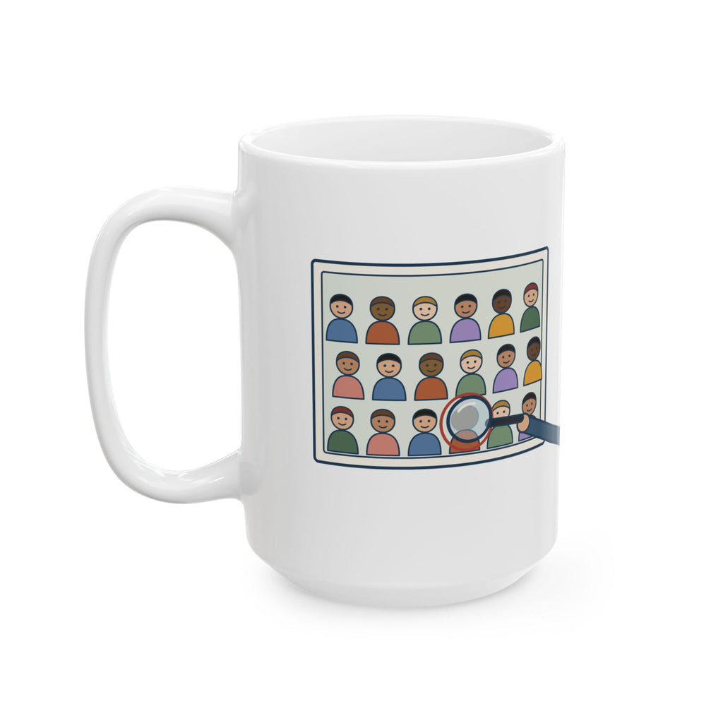 Large 15oz Yearbook Staff Mug - Who's the Kid in Row Three?