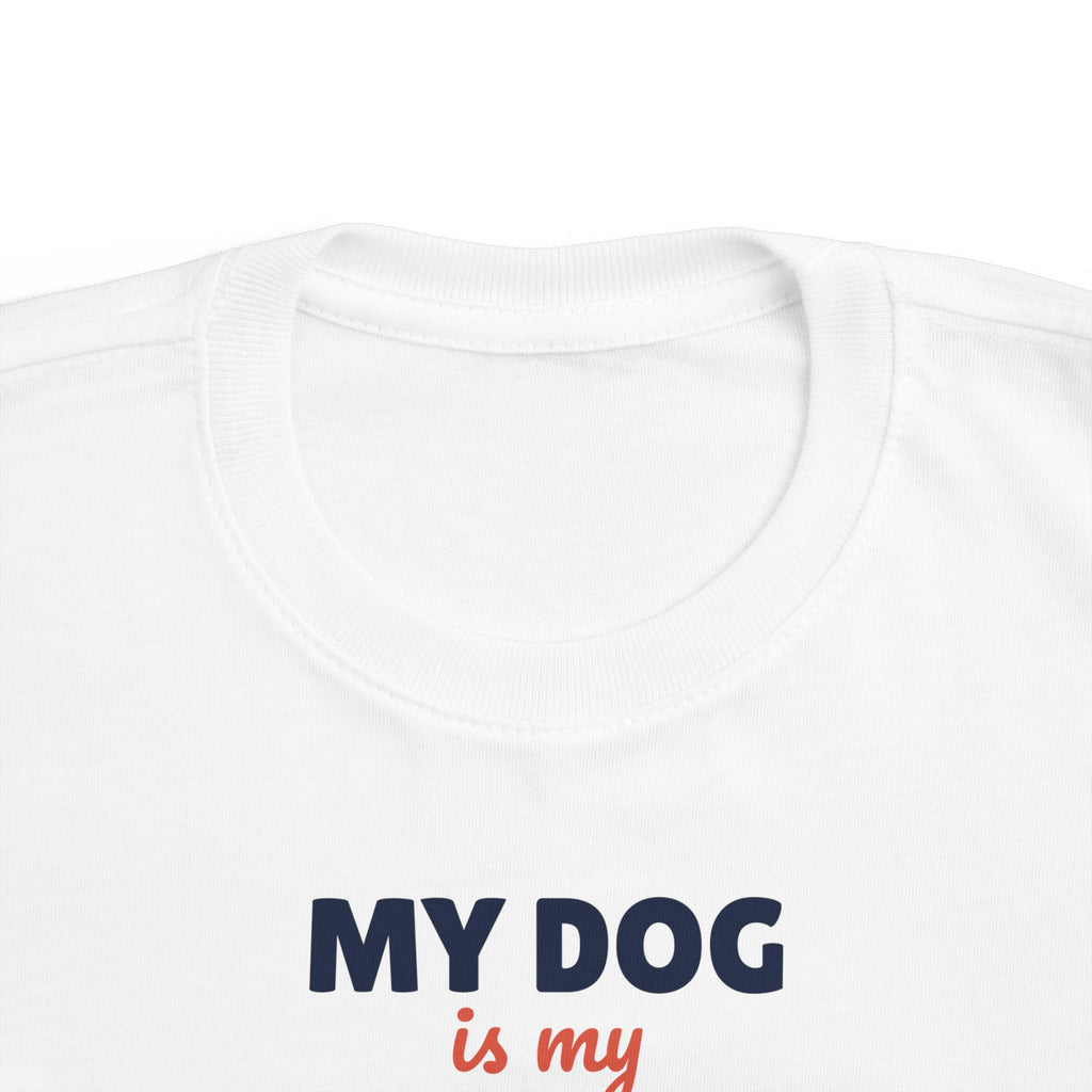 My Dog Is My Sibling Toddler T-Shirt, Funny Dog Lover Kid Tee
