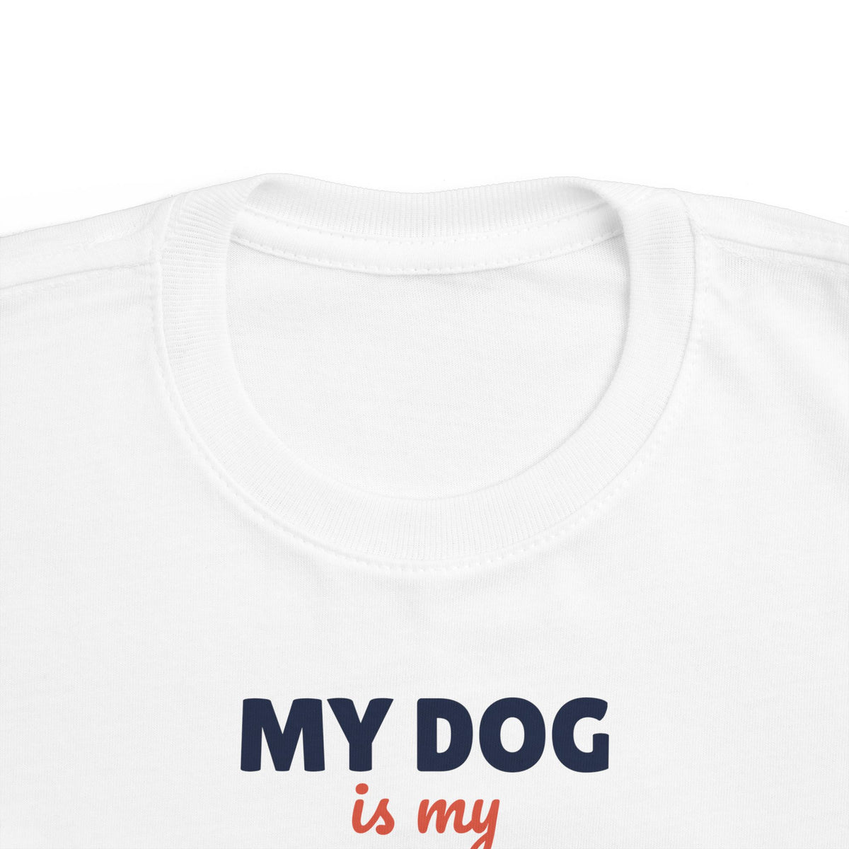 My Dog Is My Sibling Toddler T-Shirt, Funny Dog Lover Kid Tee