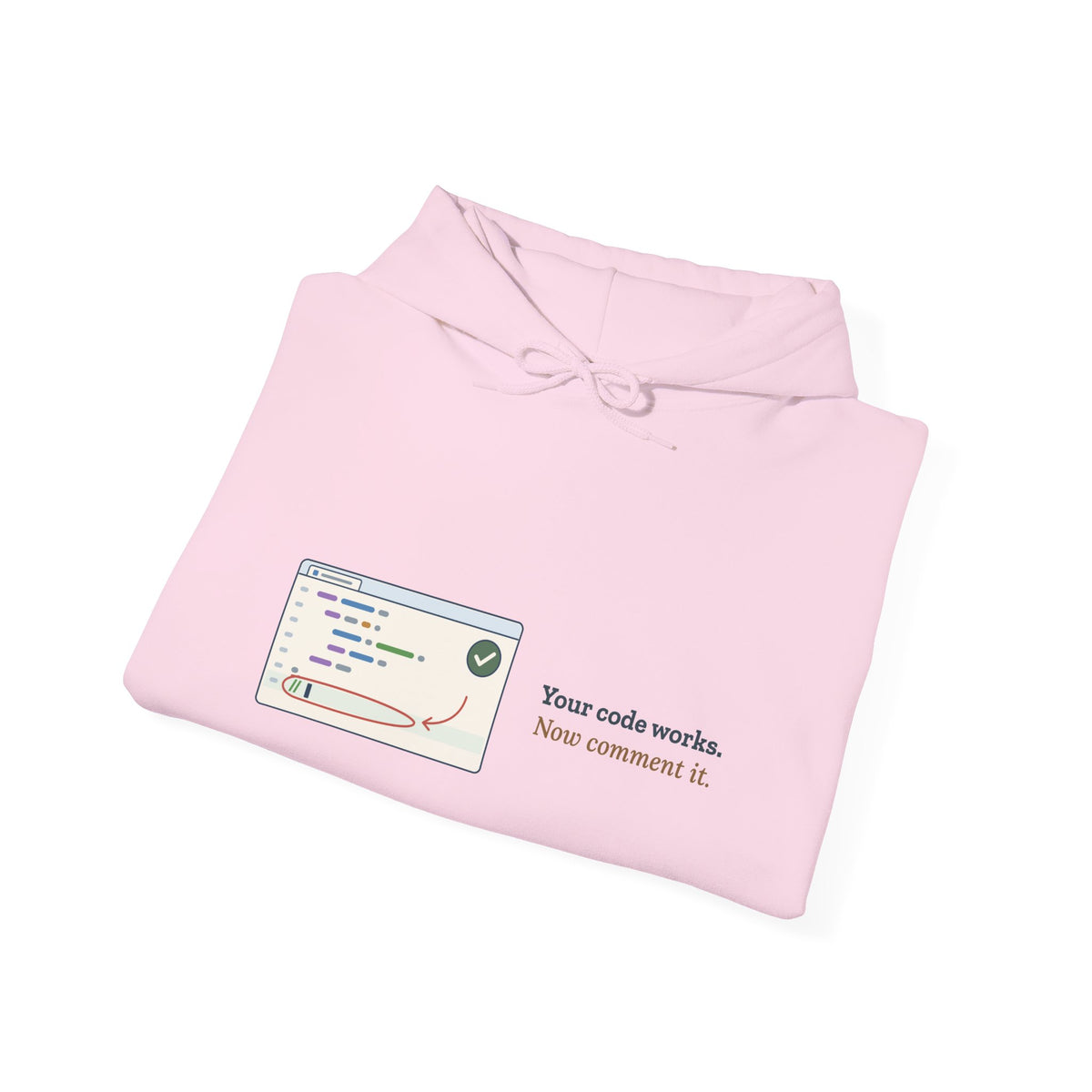 Computer Science Teacher Hoodie - Your Code Works. Now Comment It. Coding Teacher Gift
