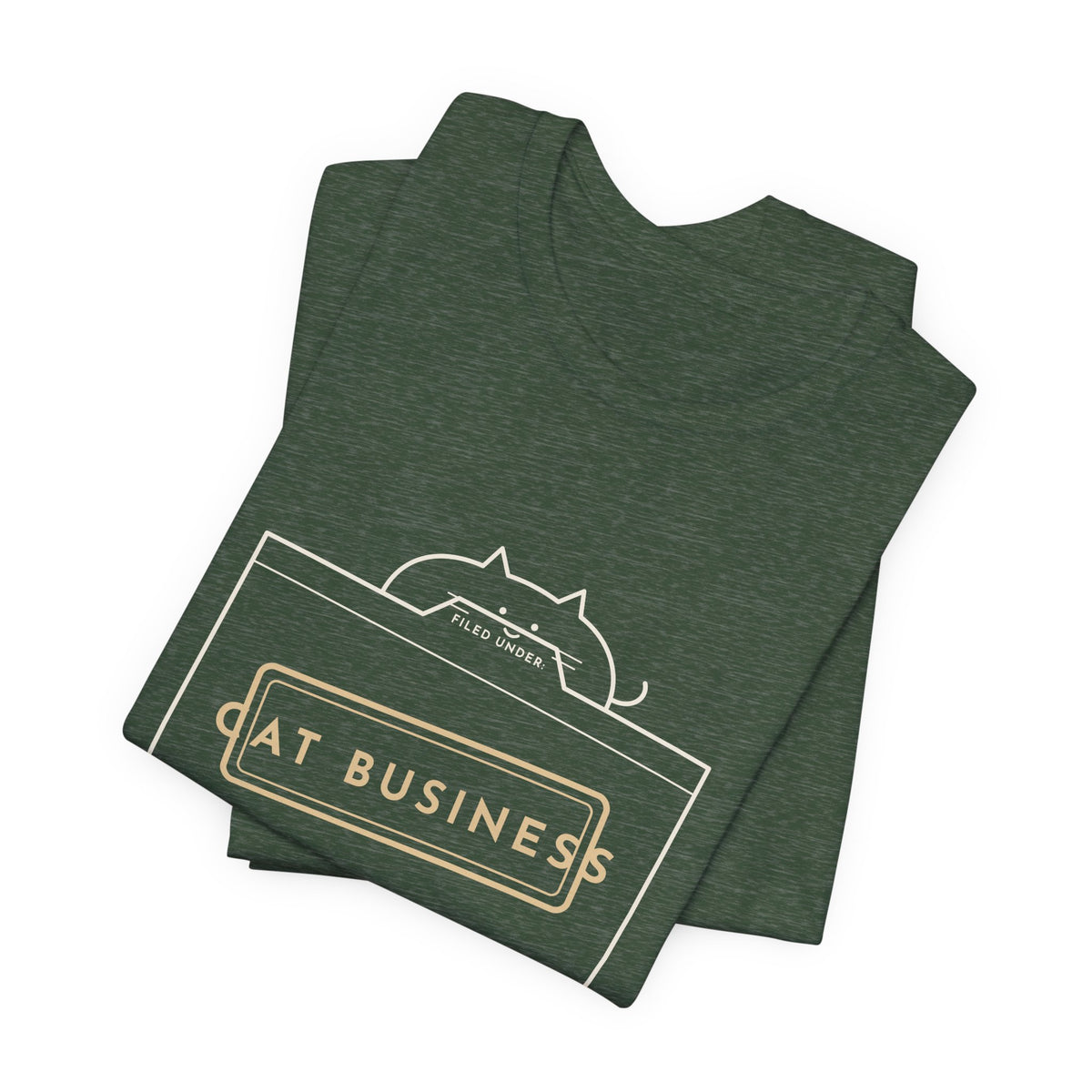 Funny Cat T-Shirt - Filed Under: Cat Business Office Humor Cat Lover Tee