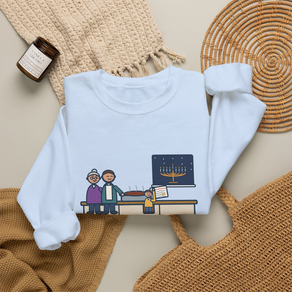 Hanukkah Brisket Sweatshirt, Grandma's Recipe, Three Generations, the Same Index Card, Funny Recipe Card Crewneck