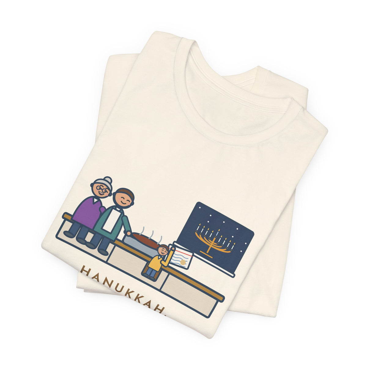 Funny Hanukkah Brisket T-Shirt, Grandma's Recipe, Three Generations, the Same Index Card, Recipe Card Tee