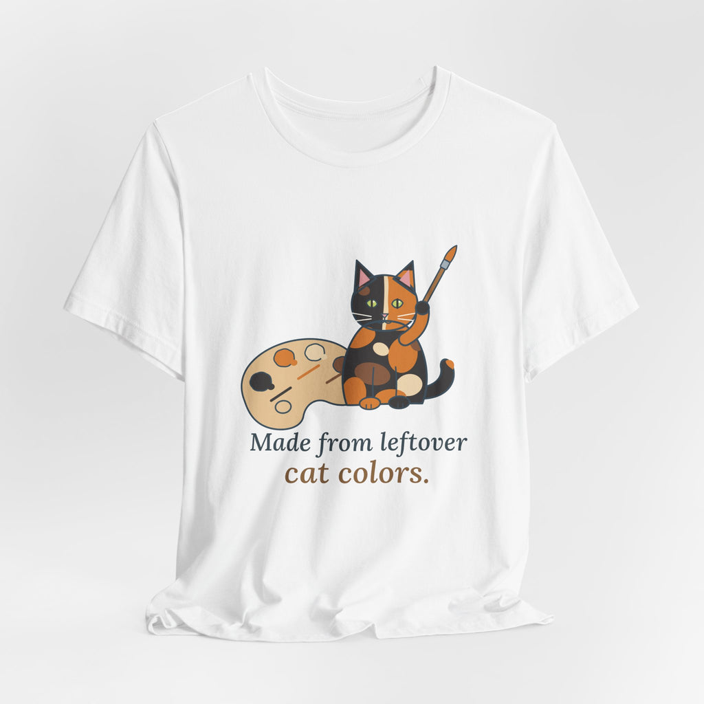 Tortoiseshell Cat T-Shirt - Made From Leftover Cat Colors Tortie Cat Tee