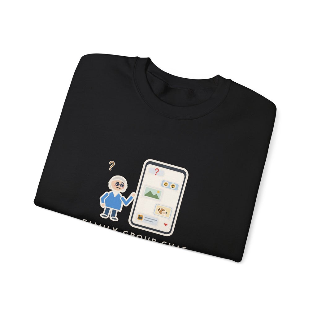Mom Sweatshirt, Asked a Yes-or-No Question, Forty-Two Replies and Zero Answers, Funny Phone Thread Crewneck