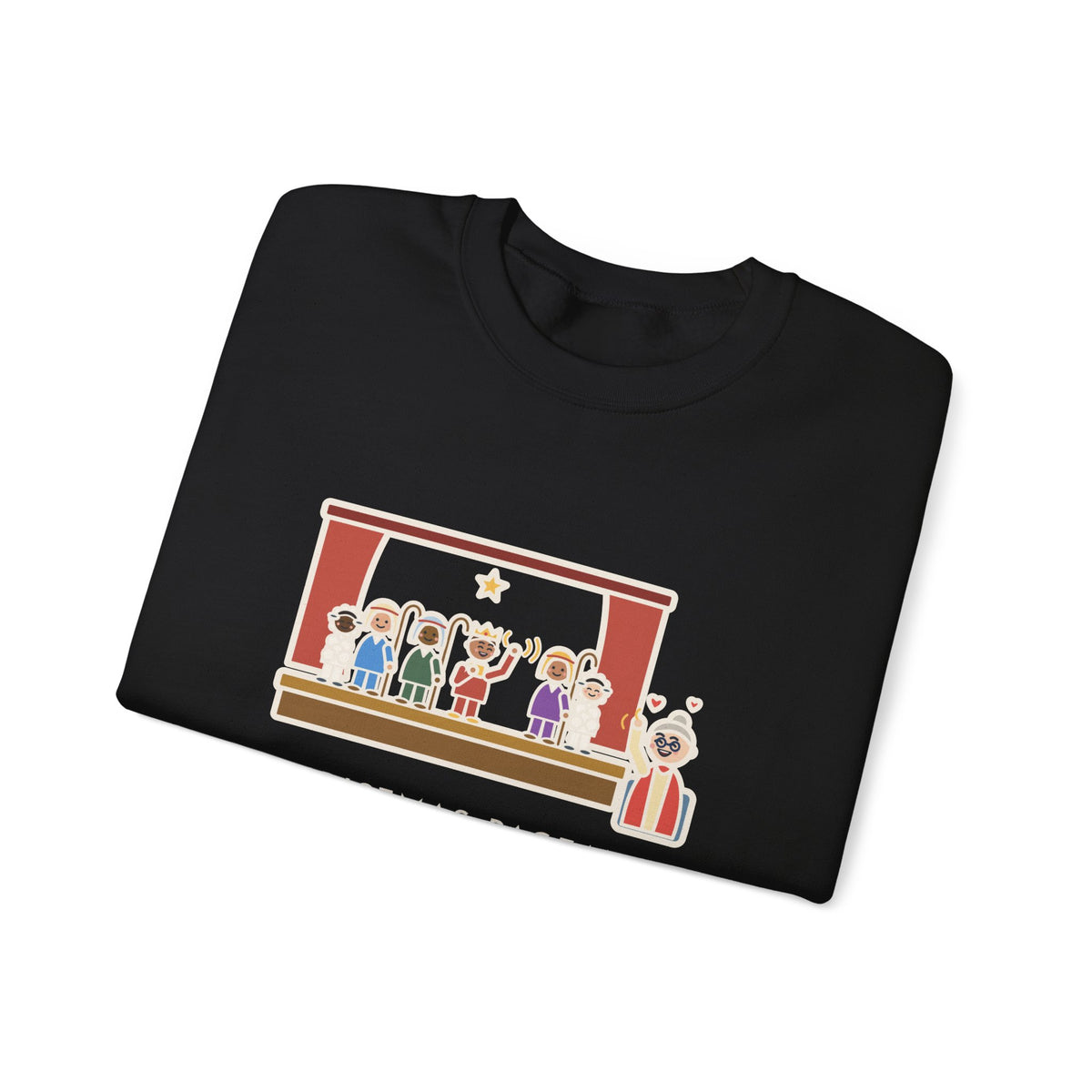 Christmas Pageant Sweatshirt, Three Shepherds, Two Sheep, One Wise Man Who Waved at Grandma the Whole Time, Funny Pageant Stage Crewneck