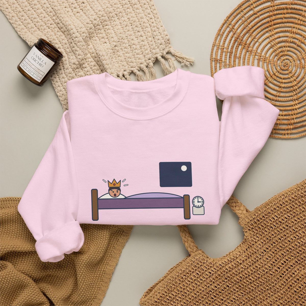 Uneasy Lies the Head That Wears a Crown Sweatshirt, Leadership Shakespeare Quote Crewneck with 3 A.M. Crown