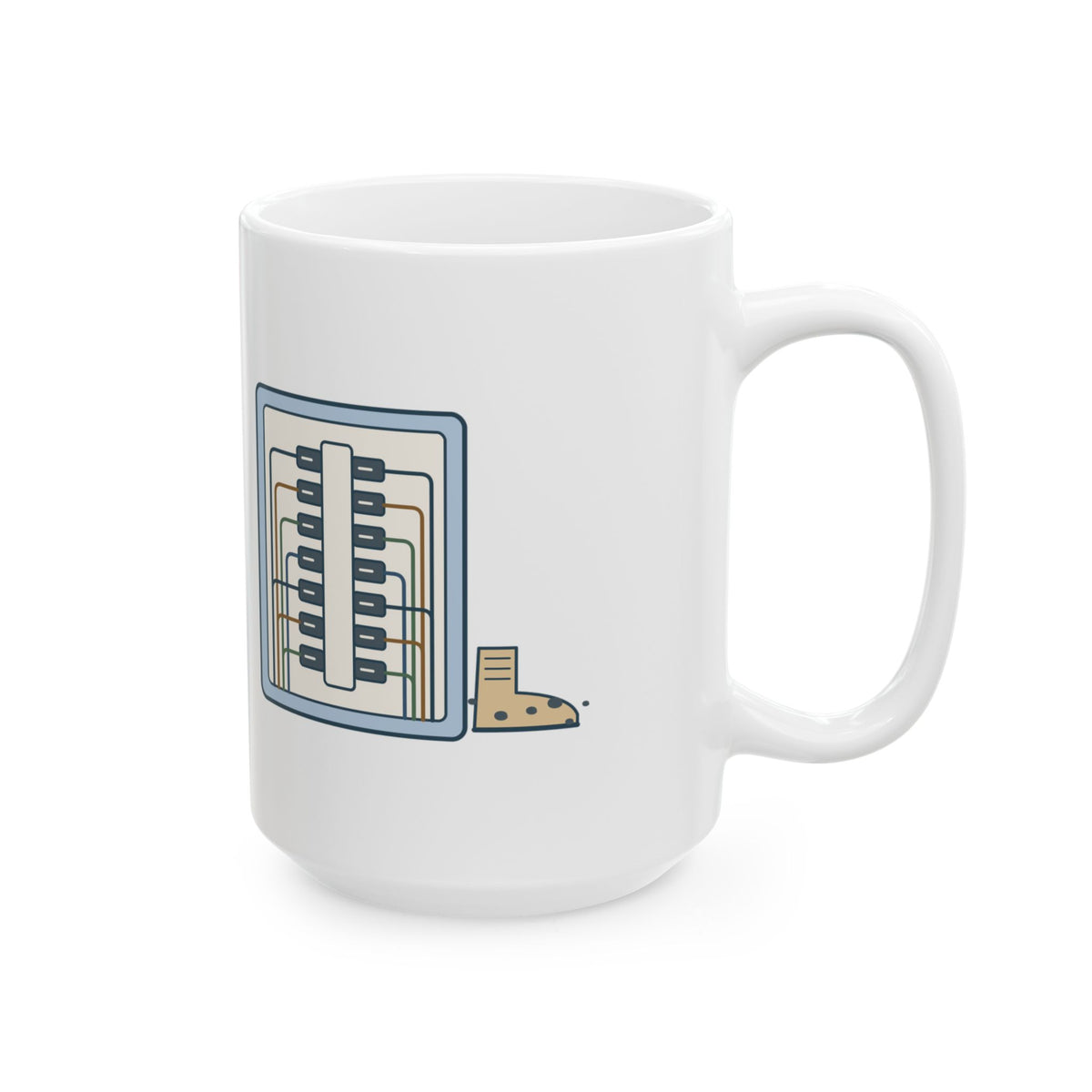 Large 15oz Electrician Mug - Dressed the Panel, Not Myself Coffee Mug