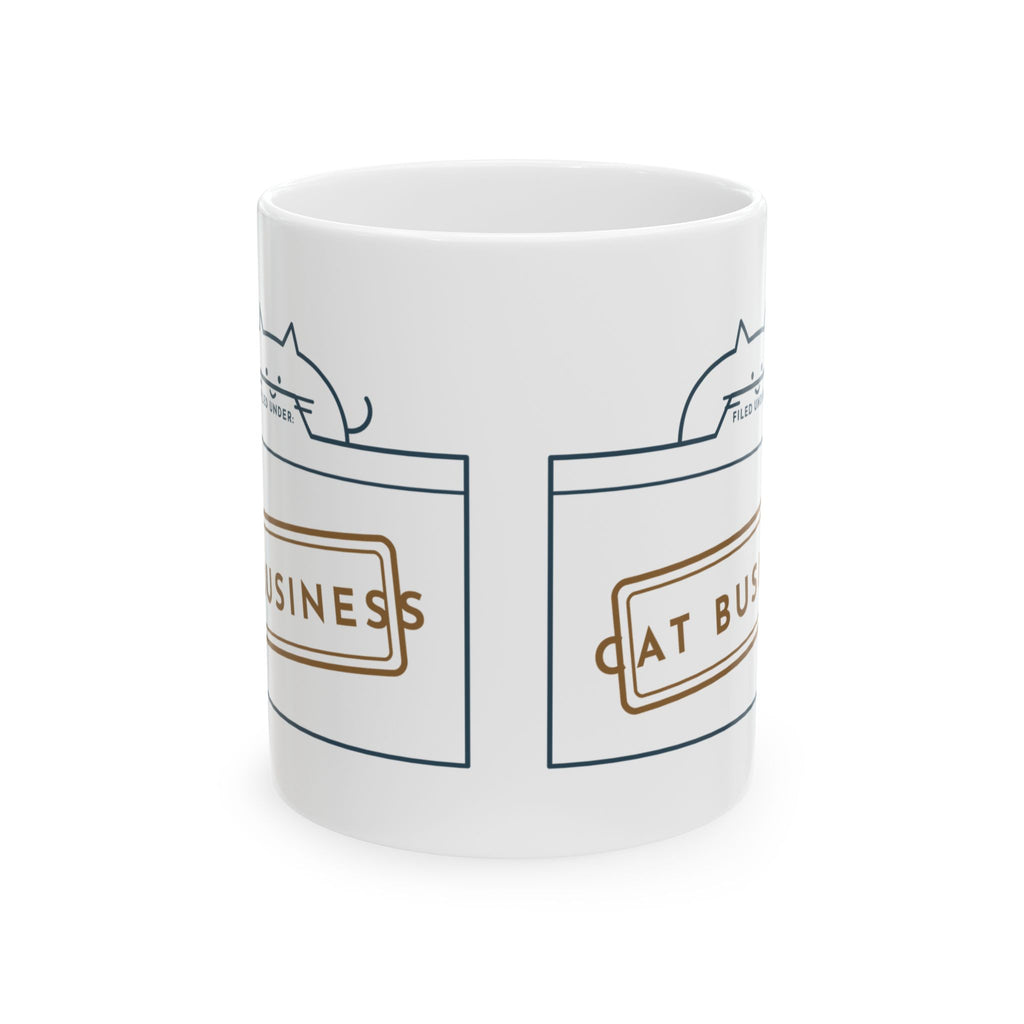 Cat Lover Coffee Mug - Filed Under: Cat Business Work From Home Desk Mug