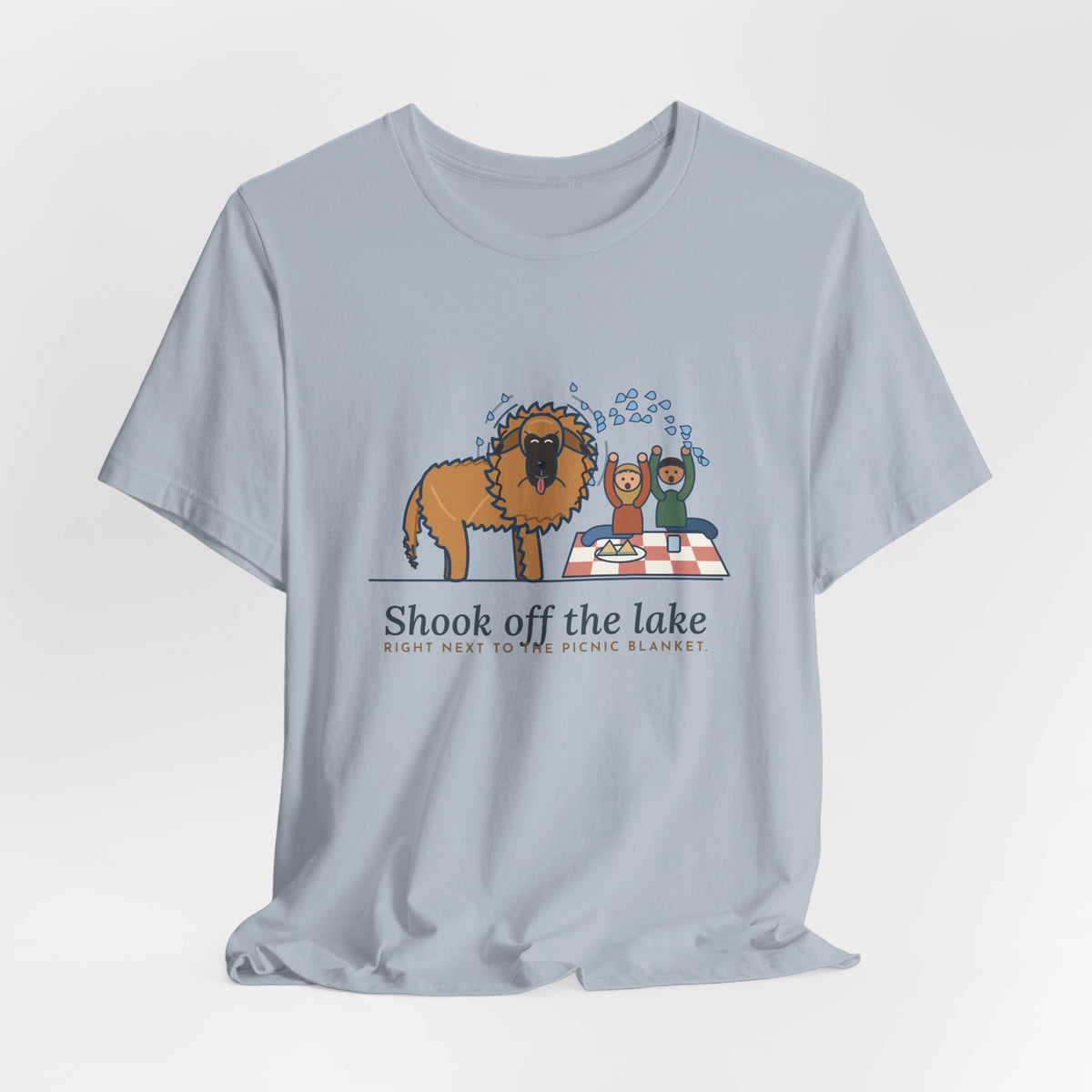 Leonberger T-Shirt - Shook Off the Lake Right Next to the Picnic Blanket
