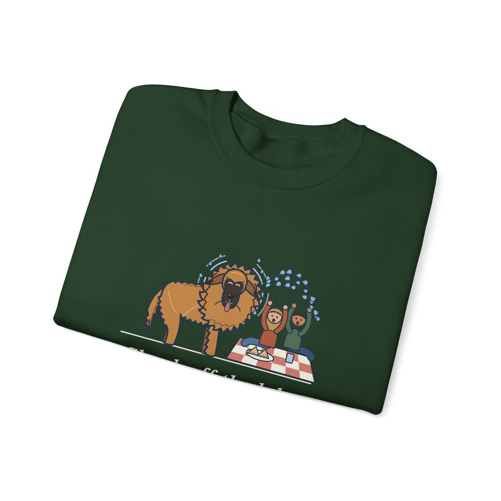 Leonberger Crewneck Sweatshirt - Shook Off the Lake Next to the Picnic