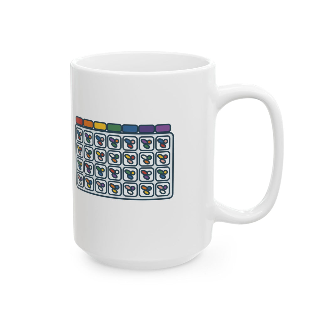 Large Transplant Nurse Coffee Mug 15oz - Nineteen Meds. One Very Organized Pill Box.