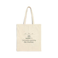 Birding Tote Bag - Currently Scanning the Treeline. Field Guide and Binocular Tote