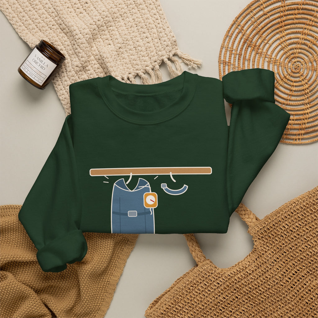 Interventional Radiology Nurse Sweatshirt - Work Apron: Fifteen Pounds of Lead, IR Nurse Crewneck