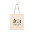 Khao Manee Cat Tote Bag - Met the Neighbors Before I Did, Funny White Cat Tote
