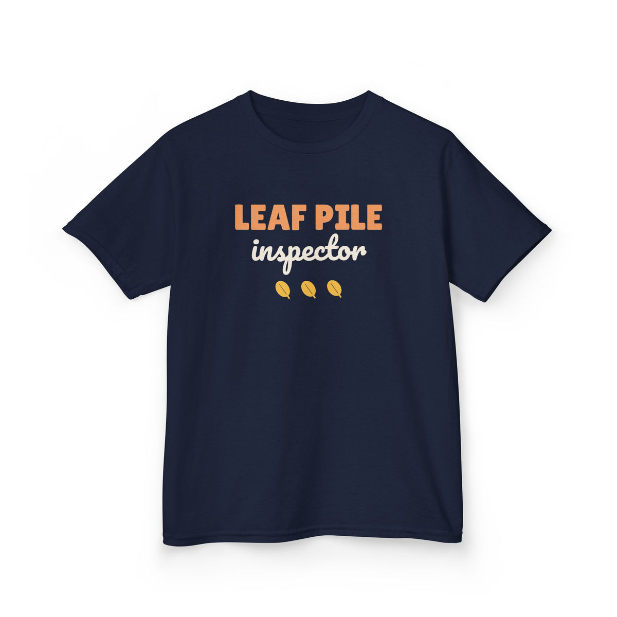Leaf Pile Inspector Youth T-Shirt, Fall Kids Tee