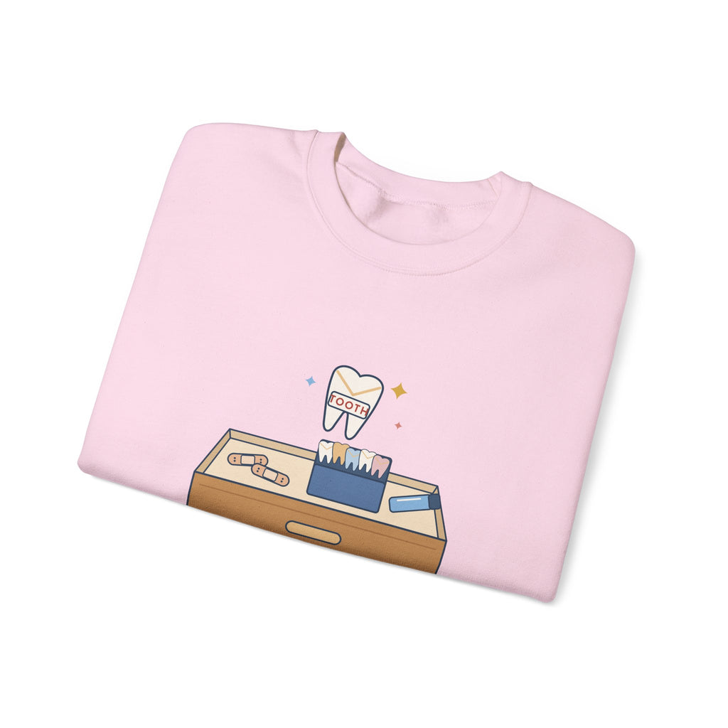 1st and 2nd Grade Teacher Crewneck Sweatshirt - Tooth Fell Out? I Have an Envelope for That