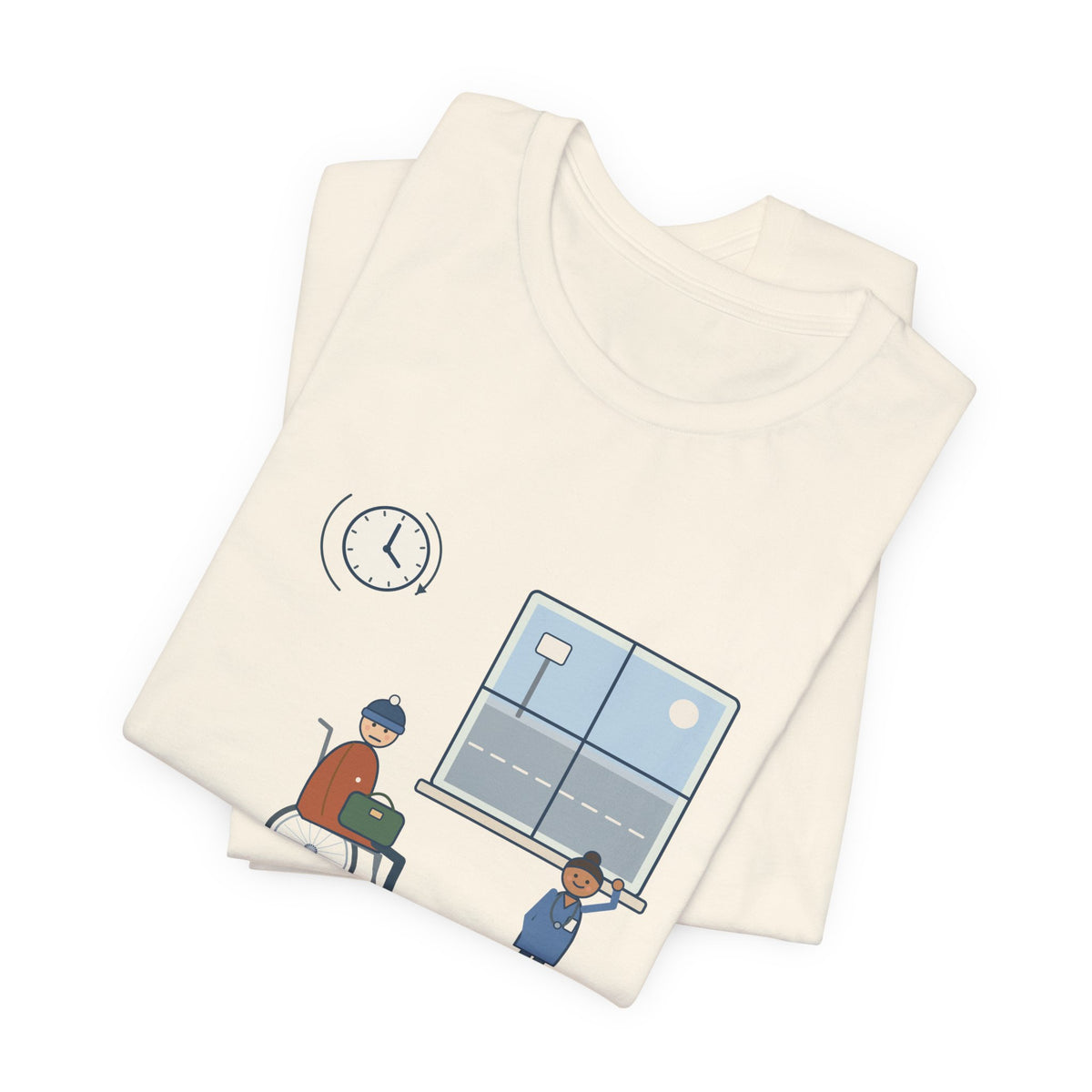 Med-Surg Nurse T-Shirt - The Discharge Is Done. The Ride Is On the Way. Funny Floor Nurse Tee