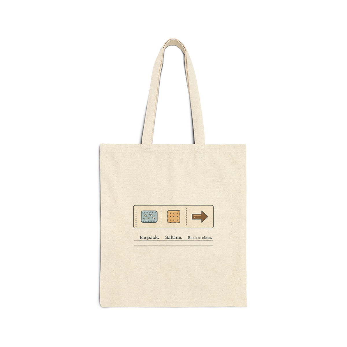 School Nurse Tote Bag - Ice Pack. Saltine. Back to Class. Gift Tote