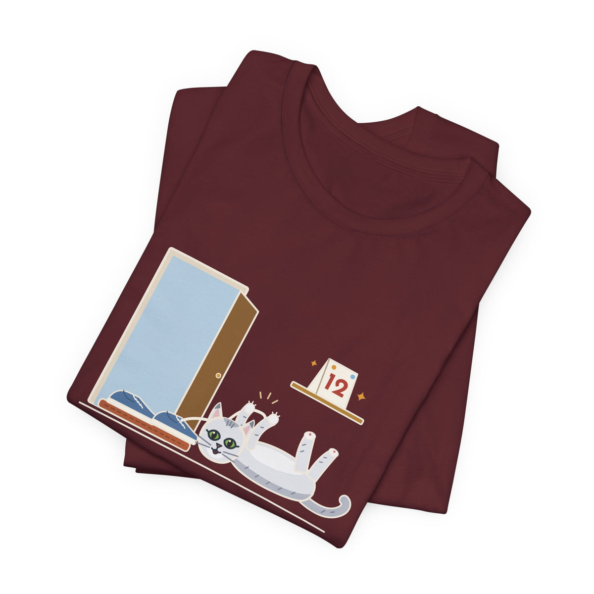 Burmilla Cat T-Shirt - Twelve Years Old, Still Pounces on My Shoelaces Senior Cat Lover Tee