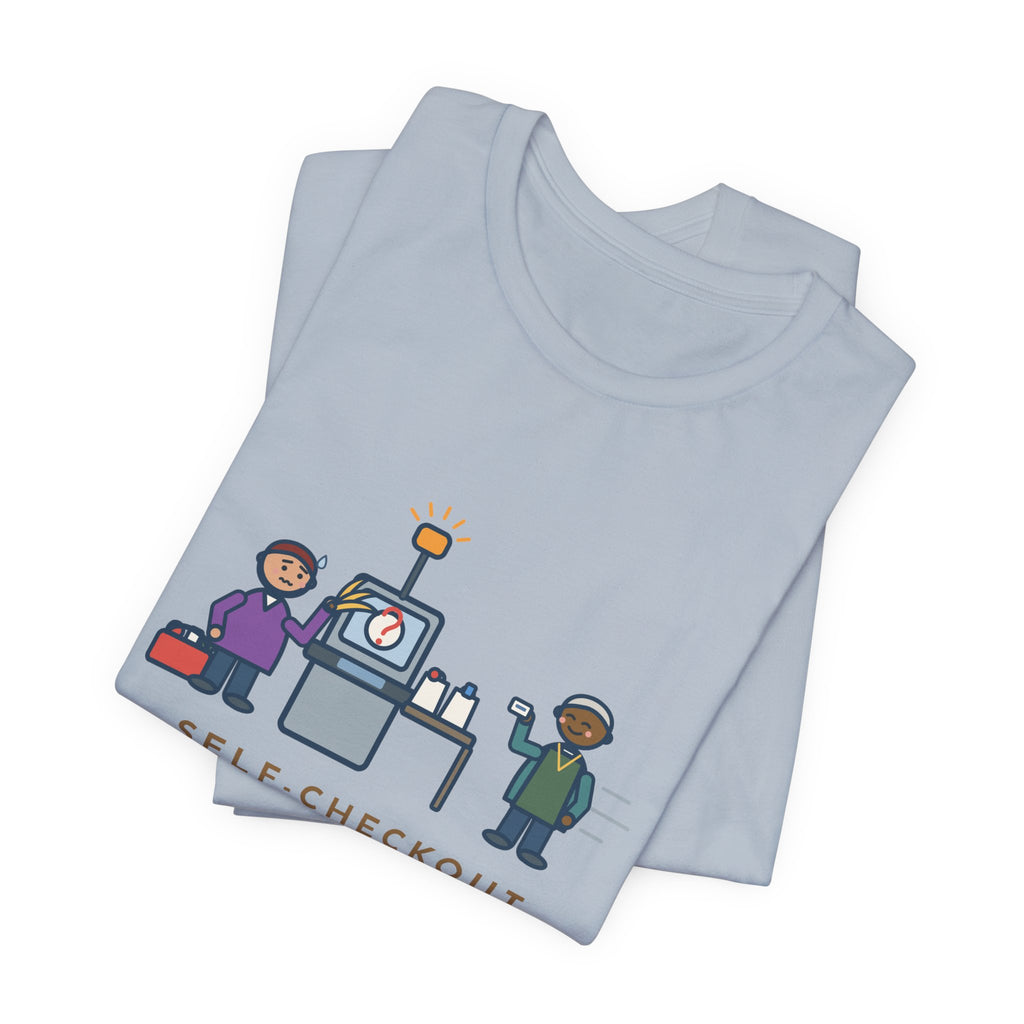 Funny Self-Checkout T-Shirt, Twelve Items, Called for Help on Eleven of Them, Checkout Lane Tee