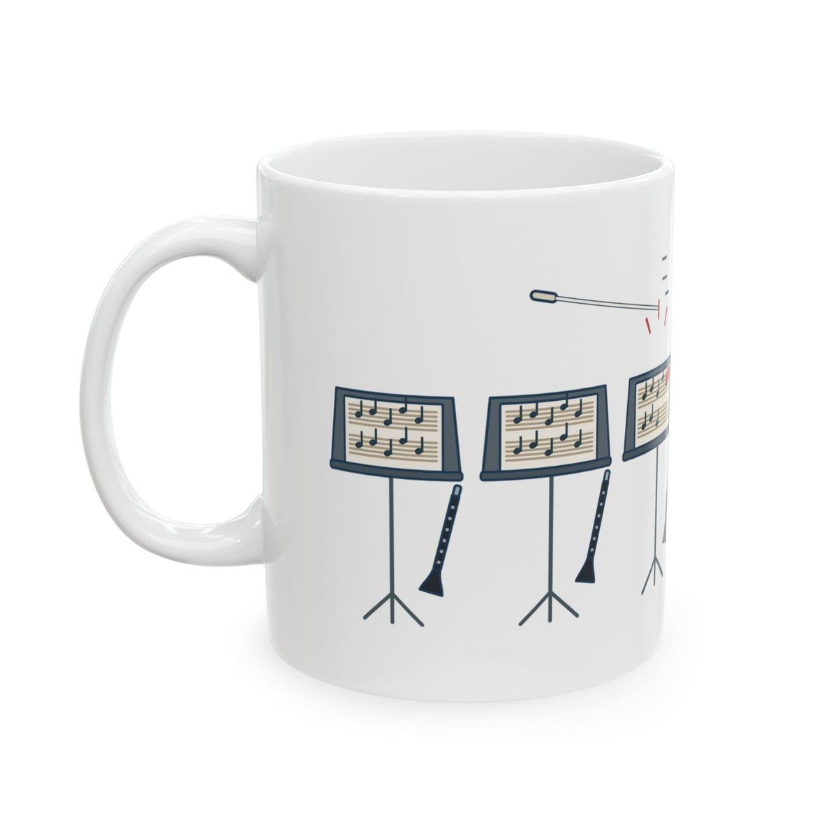 Band Director Coffee Mug - I Heard That, Third Clarinet. Music Teacher Gift Mug
