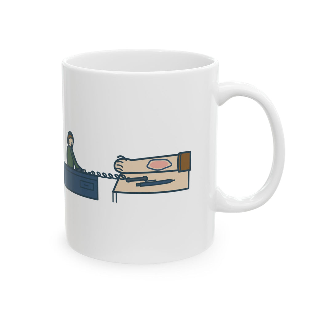 Telephone Triage Nurse Mug - Grab a Pen, Trace the Edge of the Redness 11oz Coffee Mug