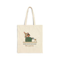 Devon Rex Tote Bag - Rides on My Shoulder Like a Parrot Shoulder Cat Tote